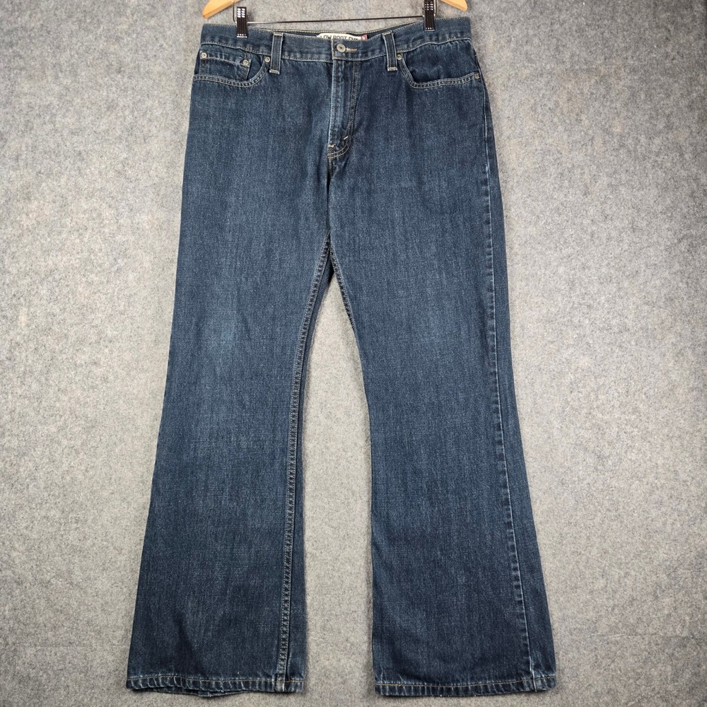 Levi's 527 Jeans Mens 36x32 Blue Low Boot Cut Denim Y2K Grunge Skater Retro